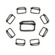 20mm Metal Gunmetal Triglide Slider Bar Buckle - (Pack of 10)